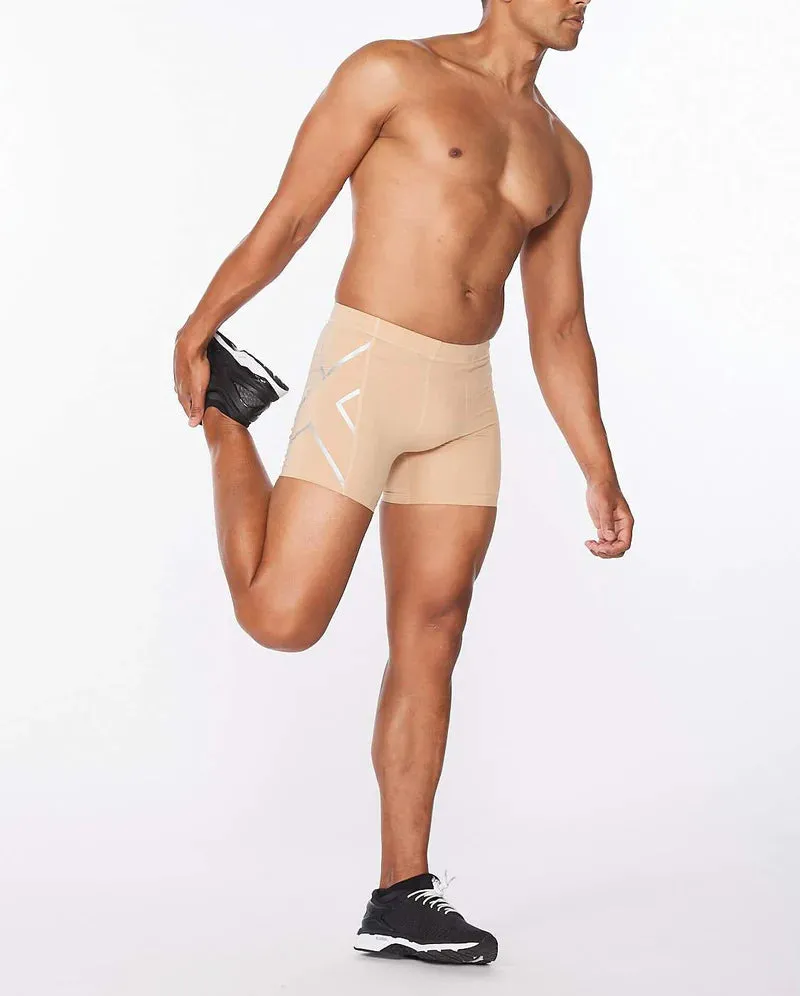 2XU Men's 1/2 Compression Short - MA4508B (BGE/SIL)