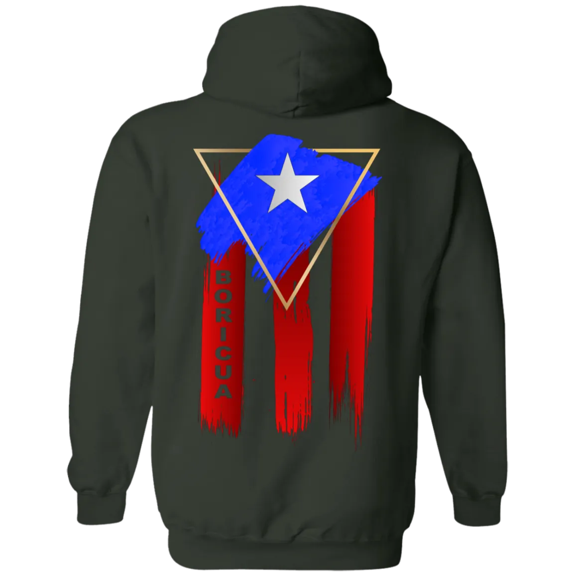 Abstract Boricua Flag Hoodie