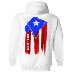 Abstract Boricua Flag Hoodie