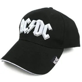 AC/DC Unisex Baseball Cap - White Logo