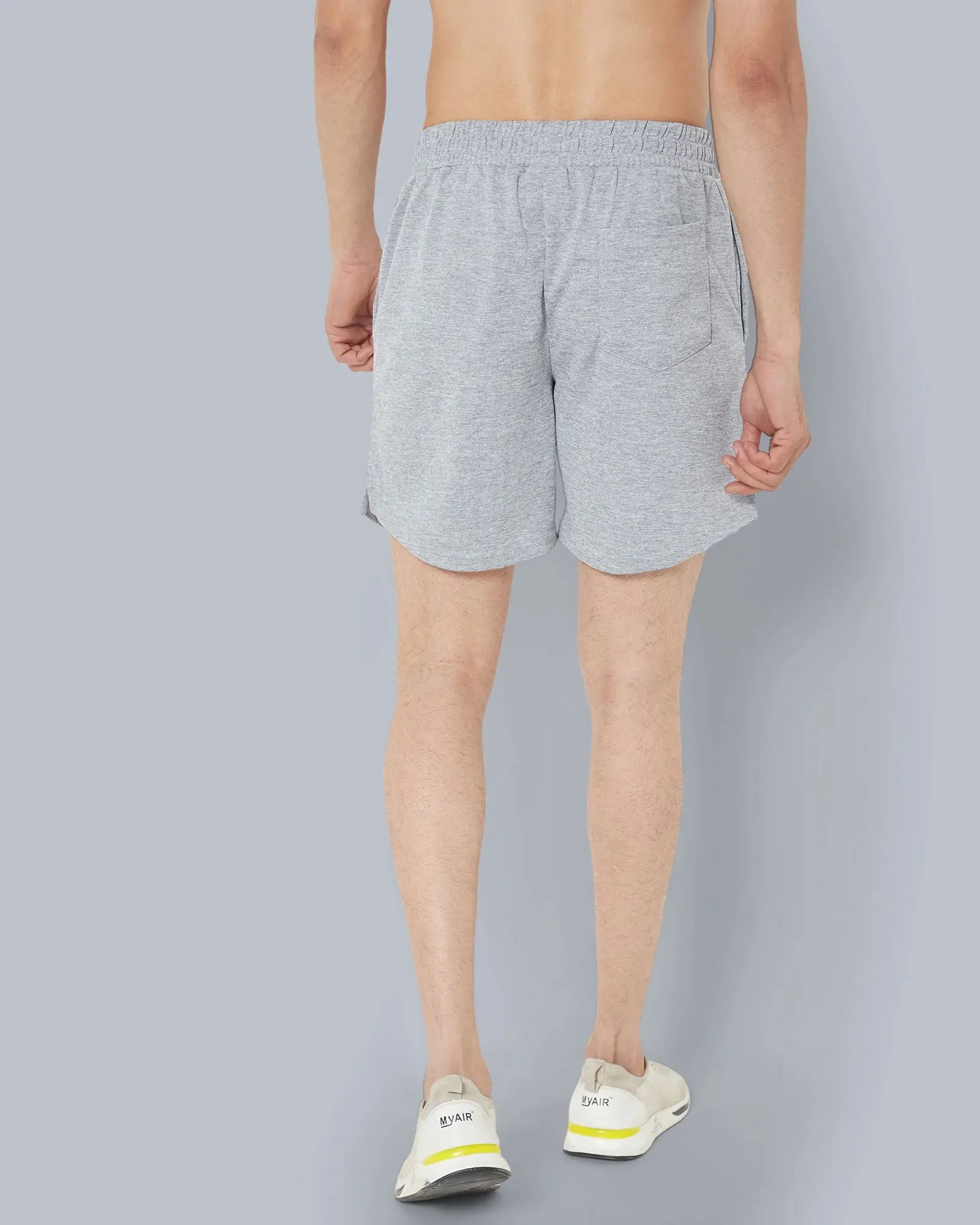 Active Shorts : Steel Grey Melange