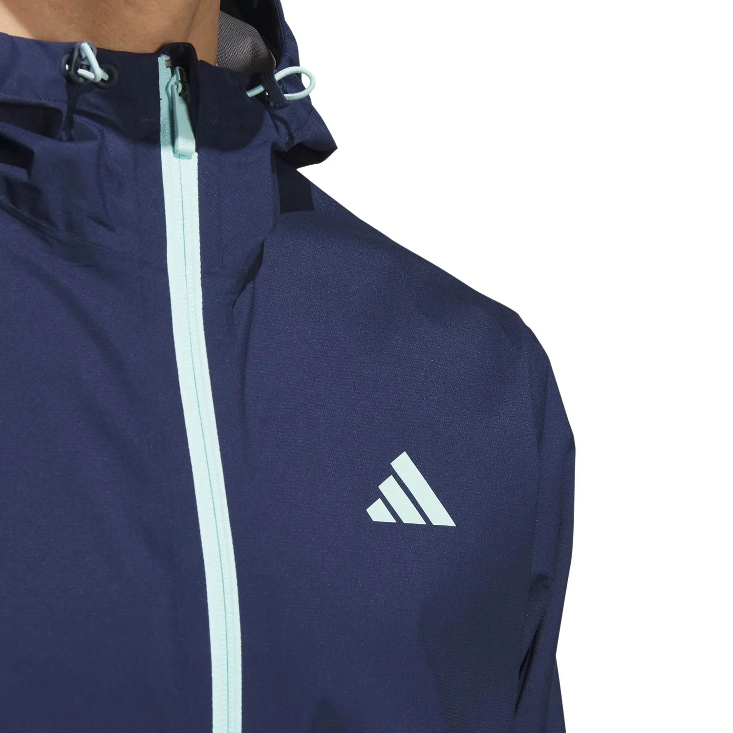 adidas Golf RAIN.RDY Full Zip Waterproof Jacket - Collegiate Navy