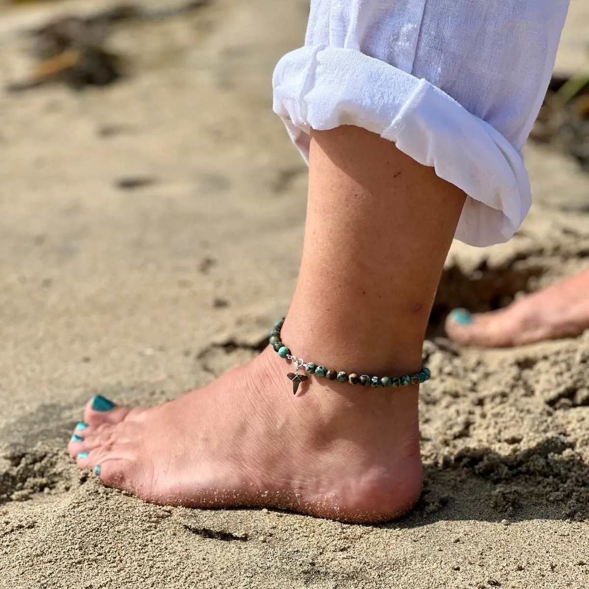 Adventurous Nature - Turquoise Anklet