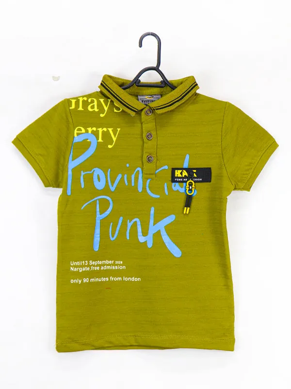 AJ Boys Polo T-Shirt 2.5 Yrs - 8 Yrs 01 Green