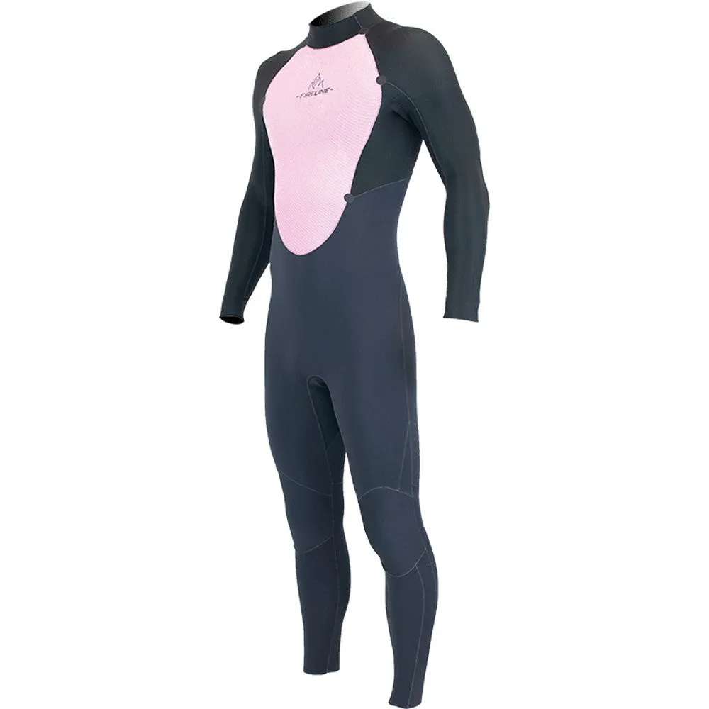 Alder Stealth Mens 3/2mm Back Zip Wetsuit - Black