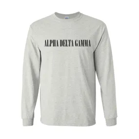 Alpha Delta Gamma Basic Long Sleeve T-Shirt