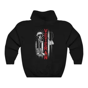 American Veteran Boots & Hat Hoodie