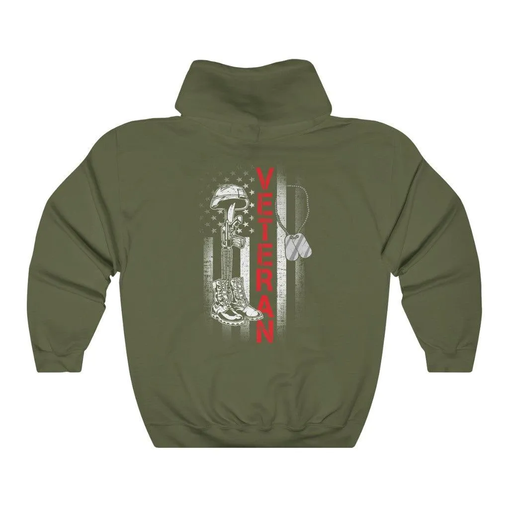 American Veteran Boots & Hat Hoodie