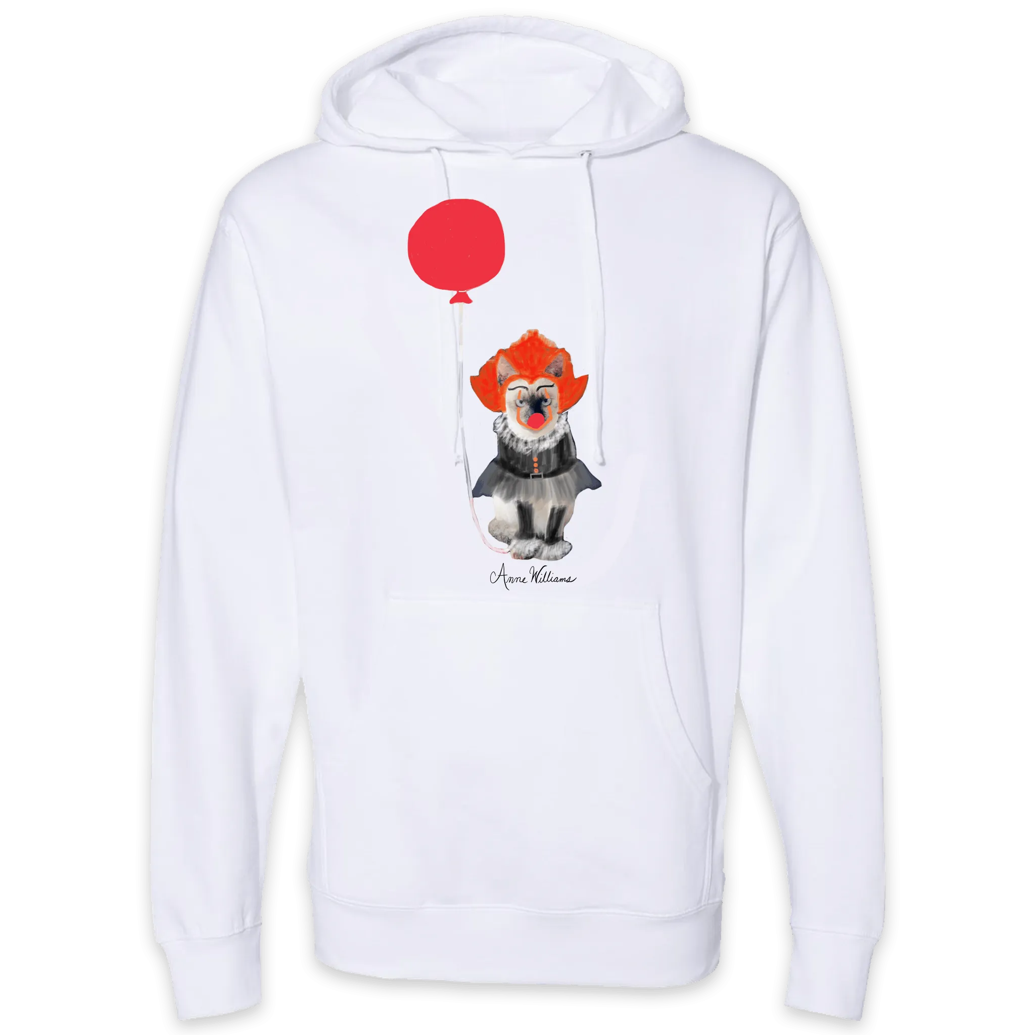 Anne Williams Art IT Cat Pullover Hooded Sweatshirt