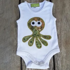 Appliqued Bodysuit - Oliver the Octopus