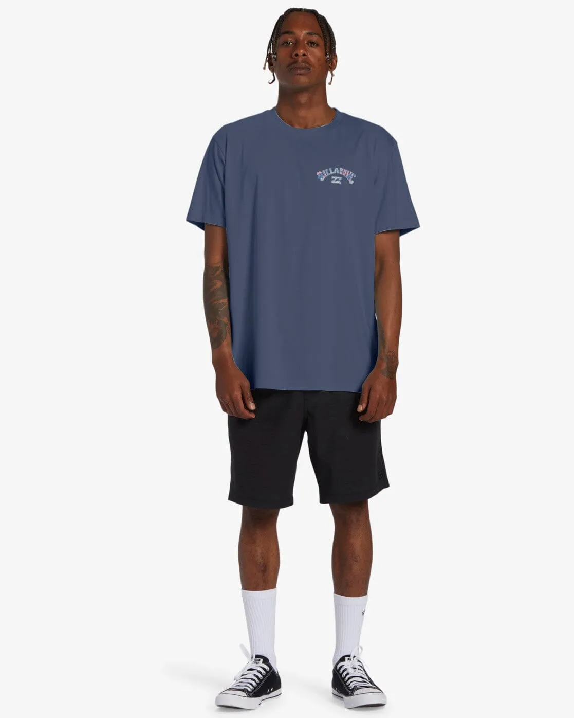 Arch Fill T-Shirt - Slate Blue