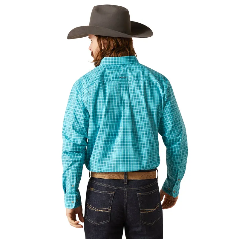 'Ariat' Men's Pro Series™ Brock Classic Fit Button Down - Blue Curacao