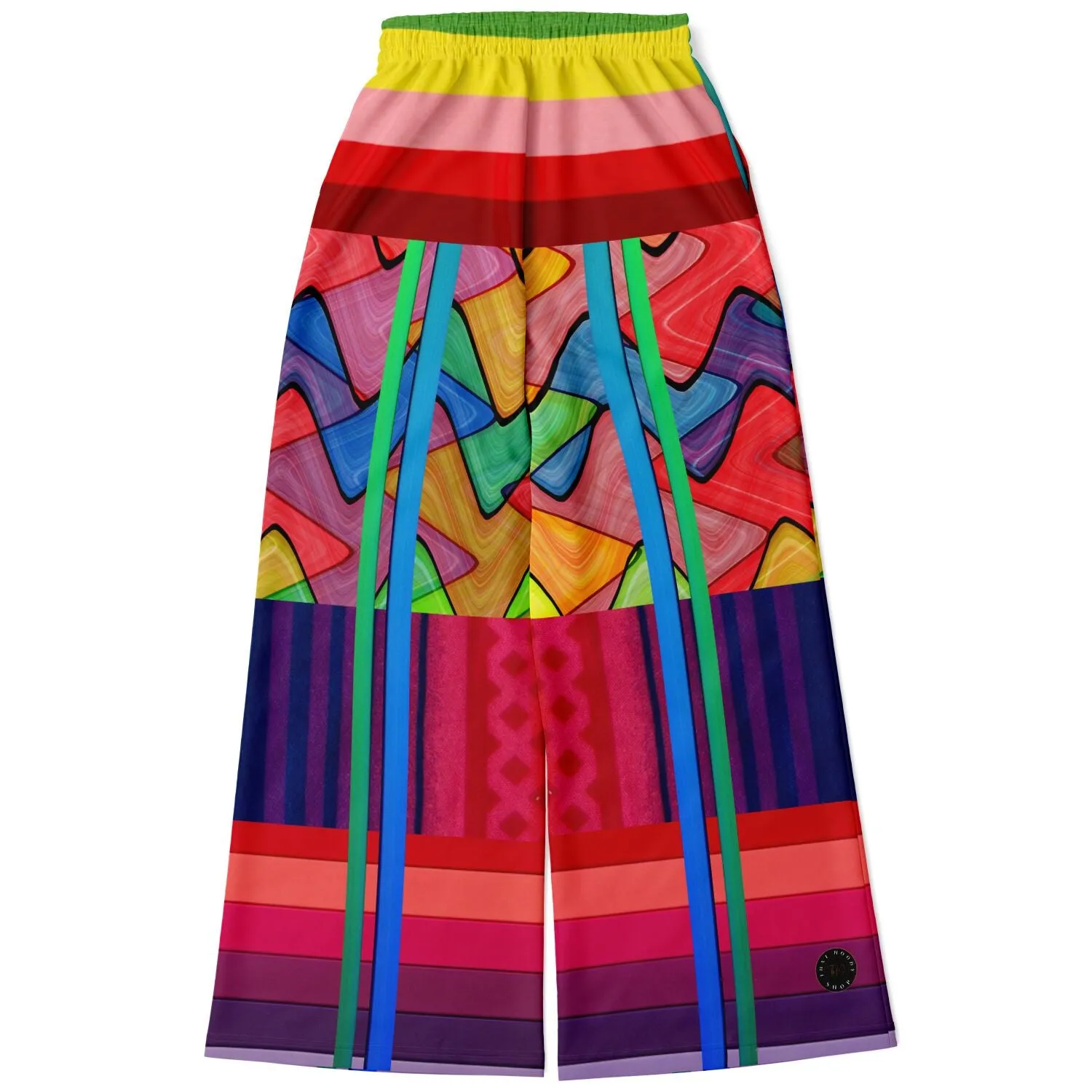 Atomic Rainbow Eco-Poly Stretchy Phat Bellbottoms