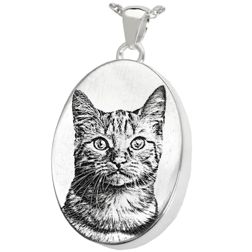 B&B 3D Photo Oval Pendant