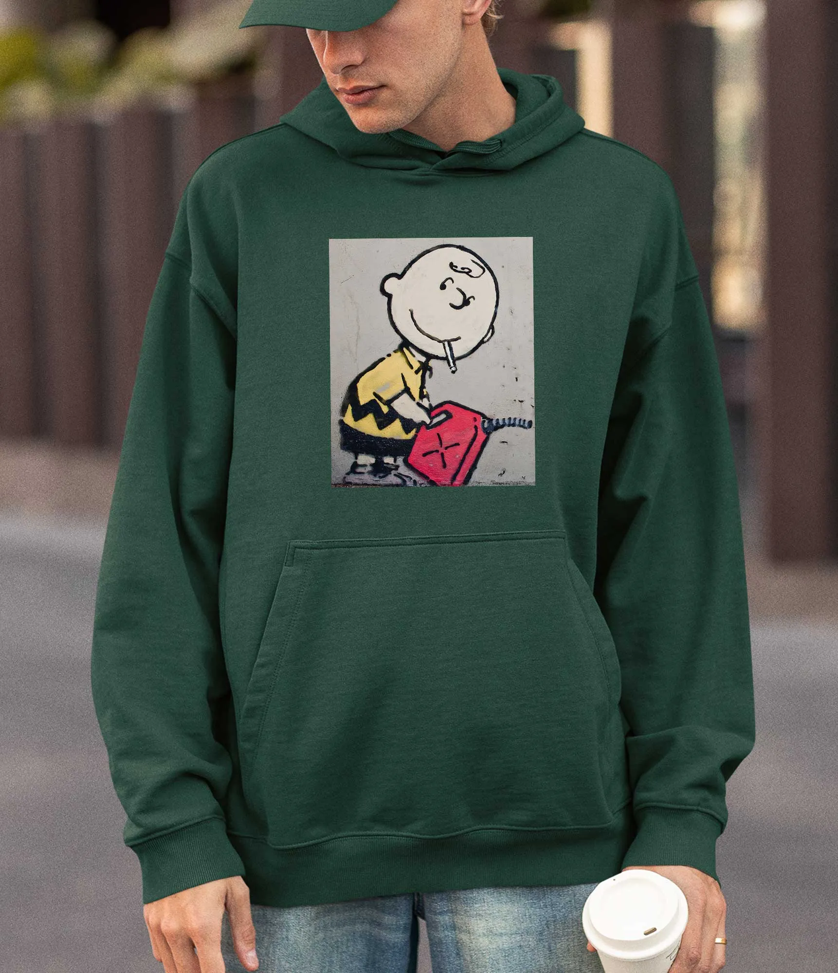 Banksy Hoodie - Charlie Brown