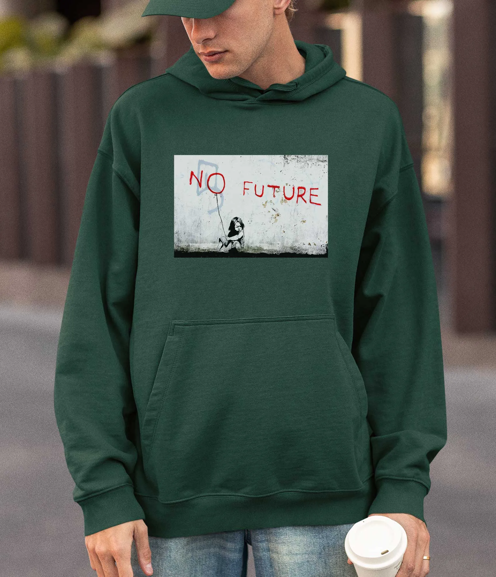 Banksy Hoodie - No Future