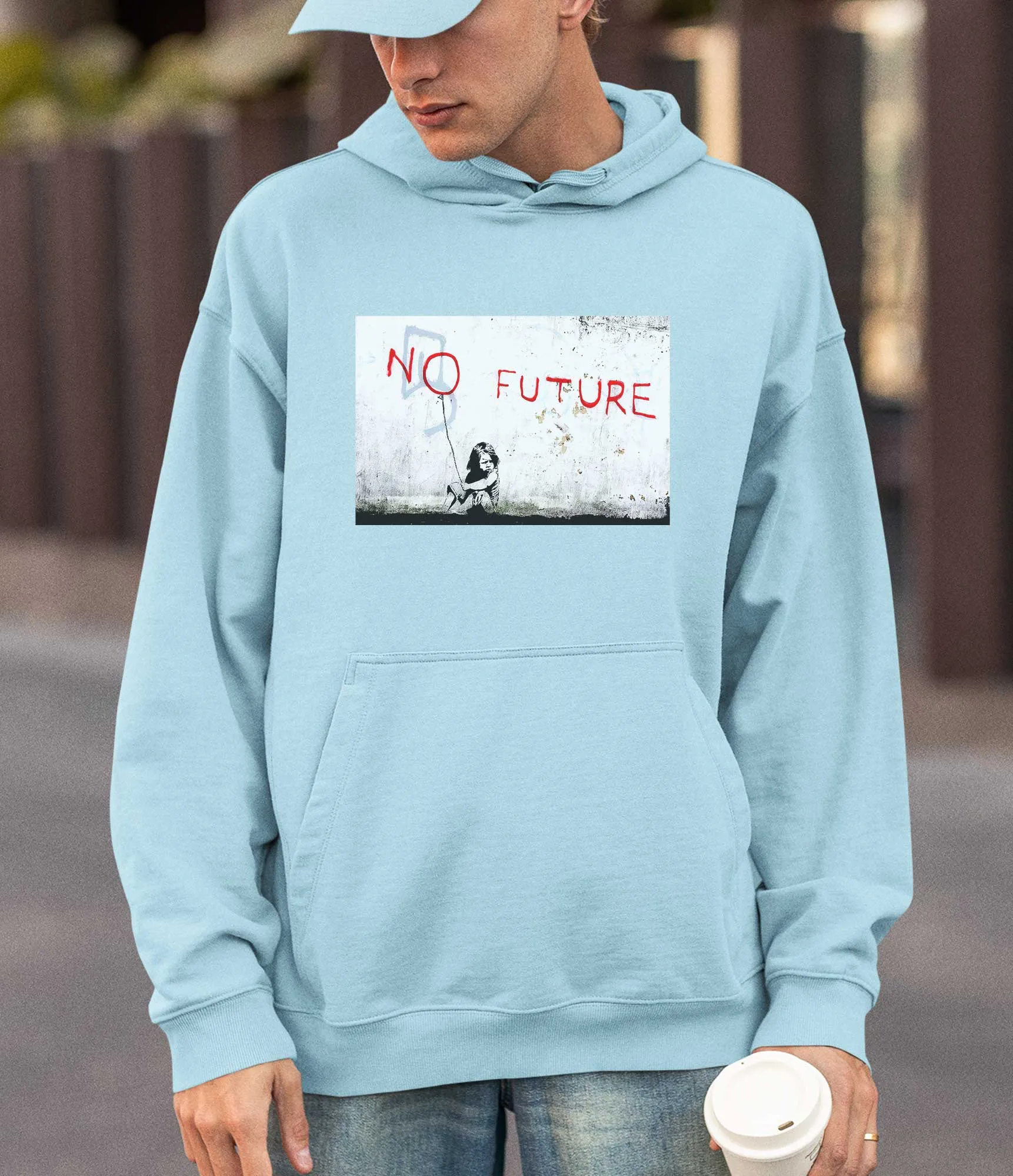 Banksy Hoodie - No Future