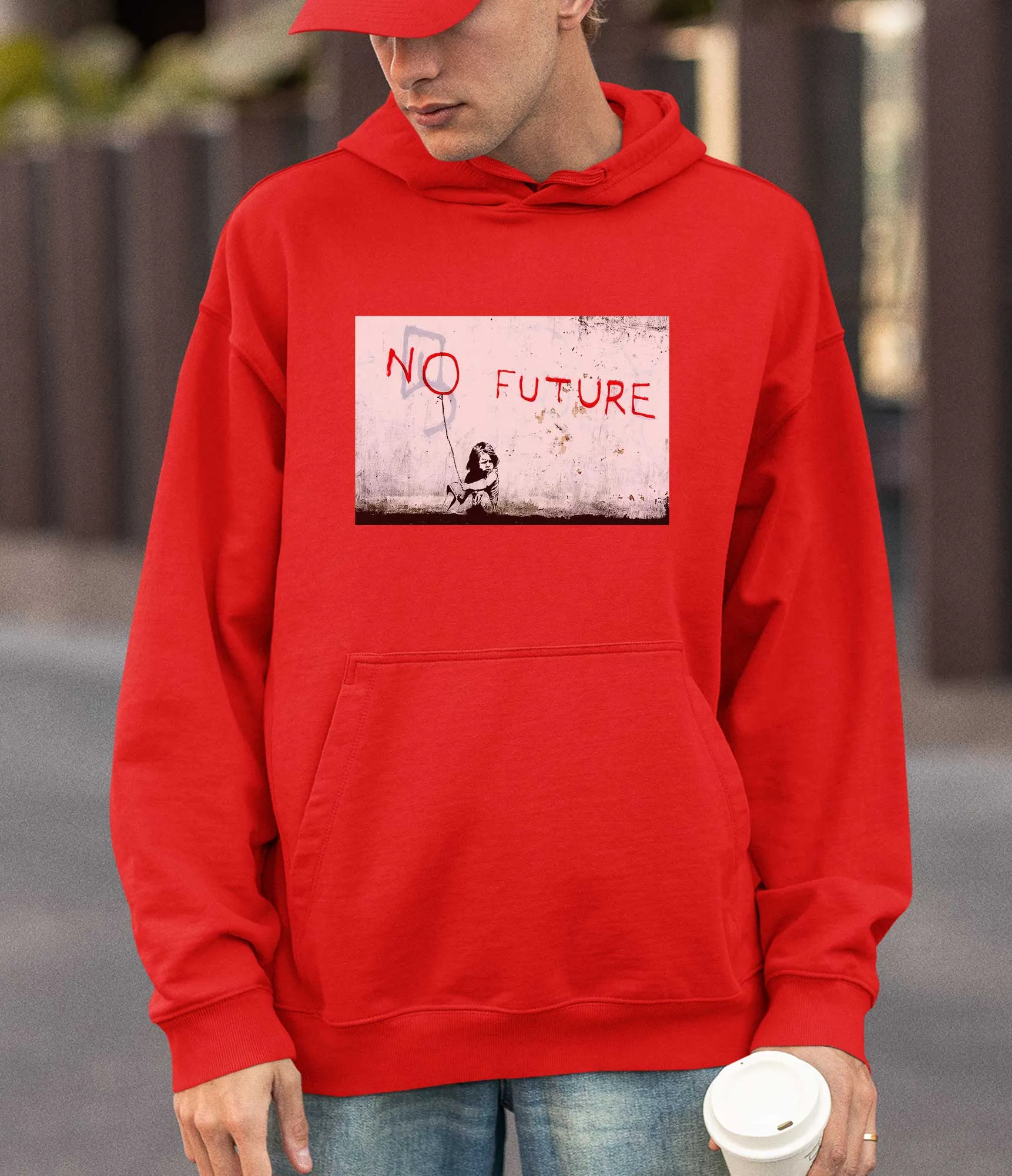 Banksy Hoodie - No Future