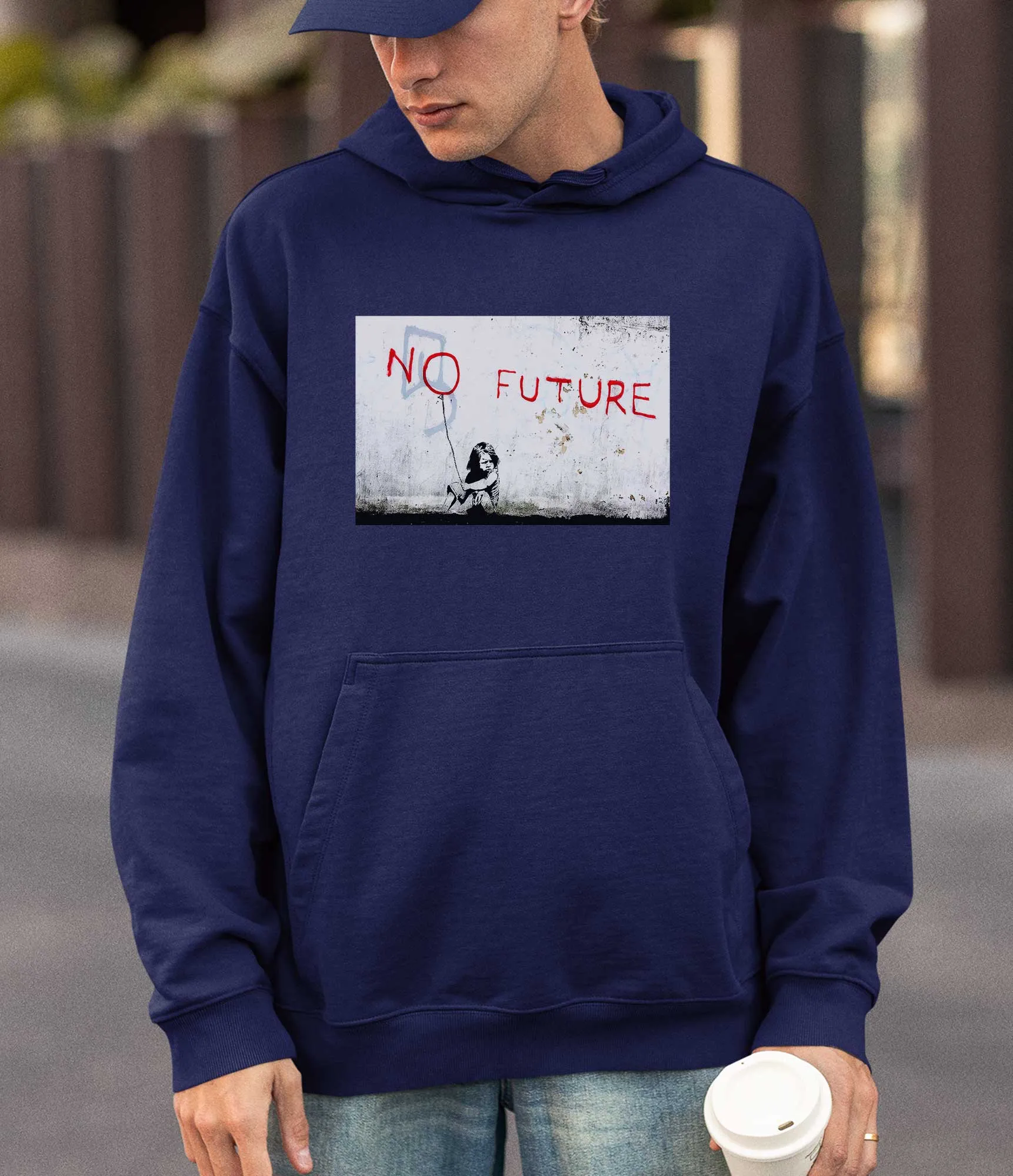 Banksy Hoodie - No Future