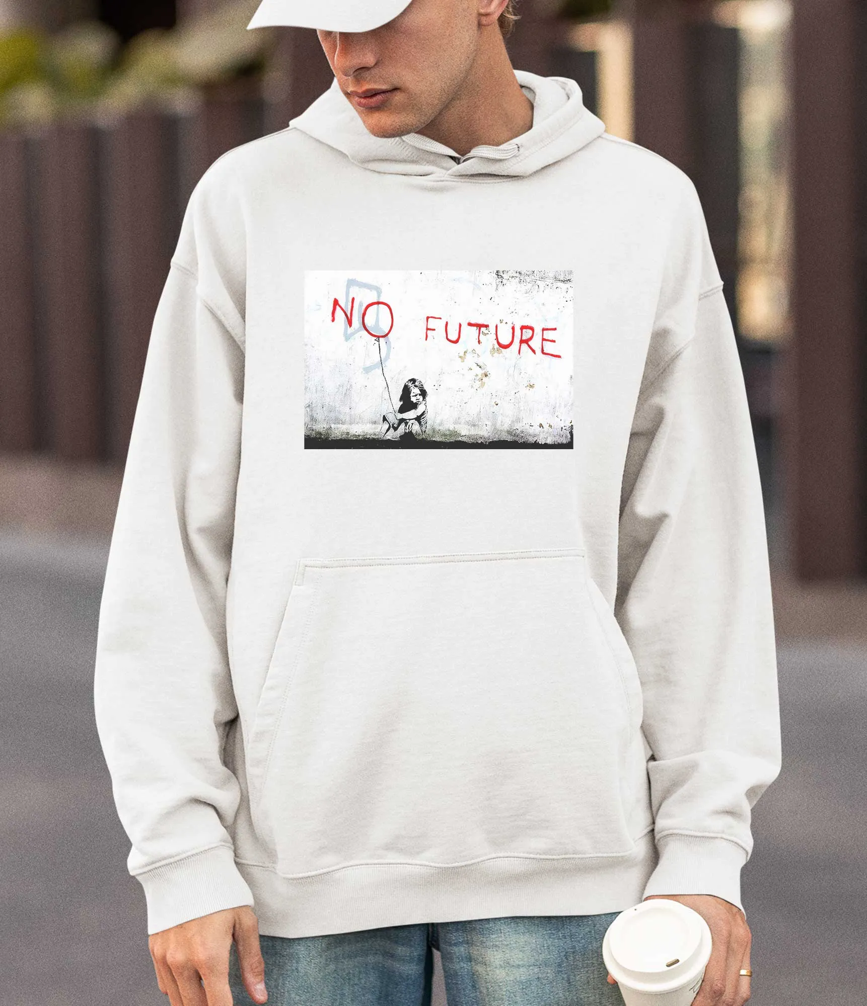 Banksy Hoodie - No Future