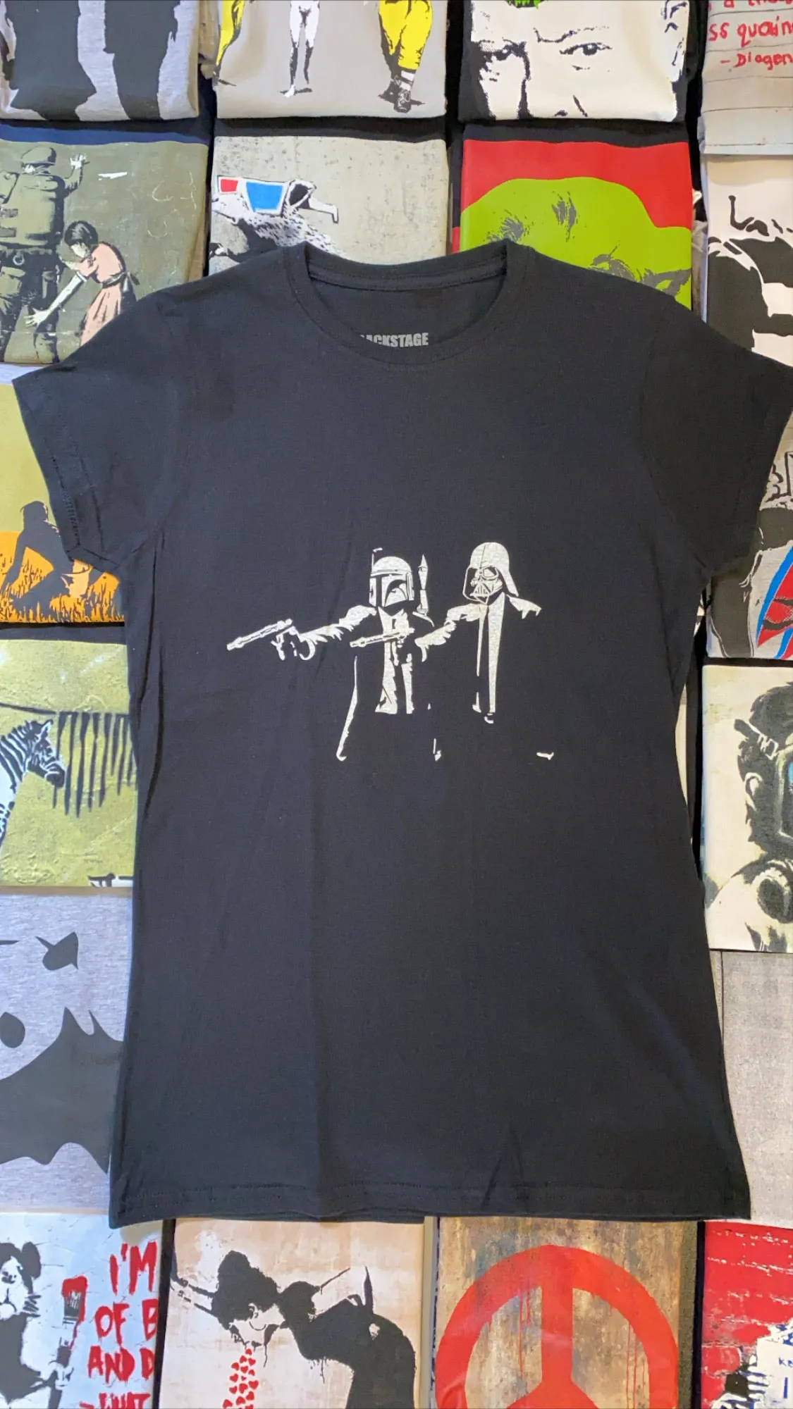 Banksy Women's T Shirt - Pulp Star Wars