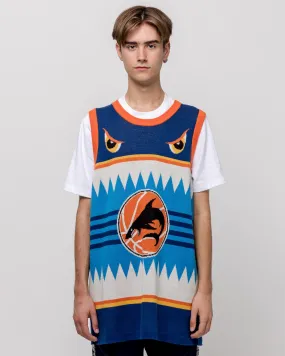 Basketball Tank Sweater in Blue