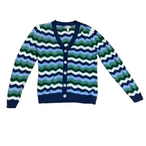 Blue & Green Cardigan Any Body, Size M