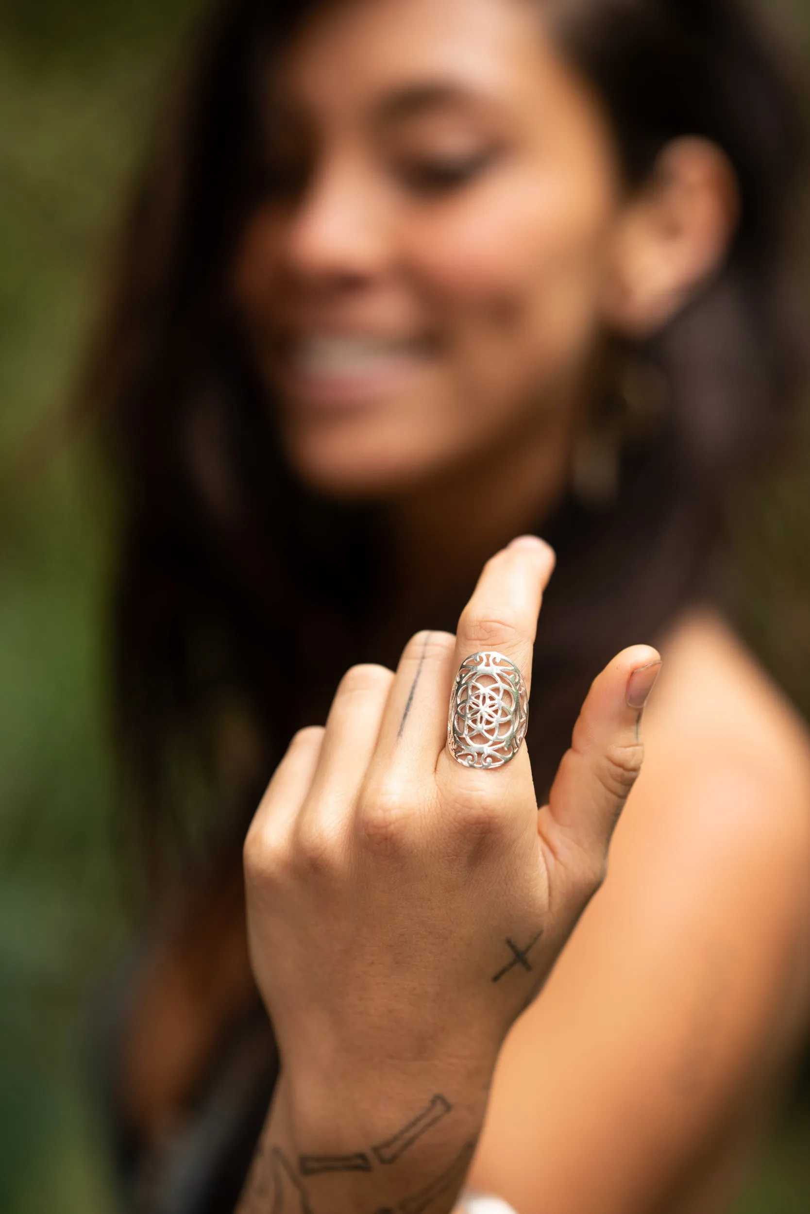 Bohemian Seed of life ring - Free Gift