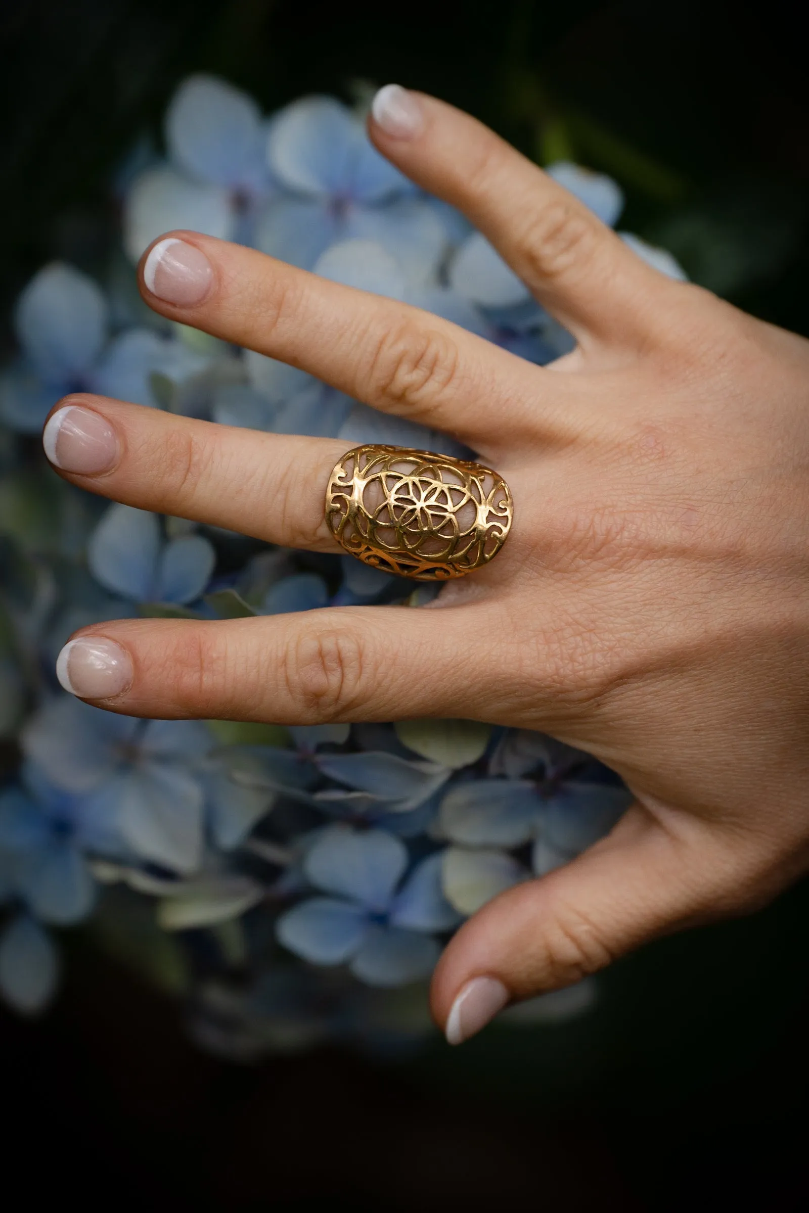 Bohemian Seed of life ring - Free Gift