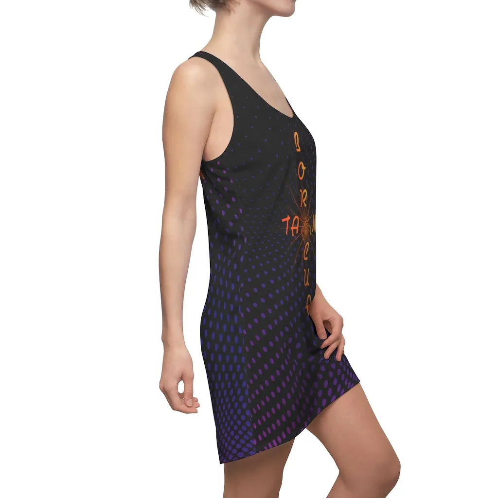 Boricua Taino Cross - Women's Cut & Sew Racerback Dress