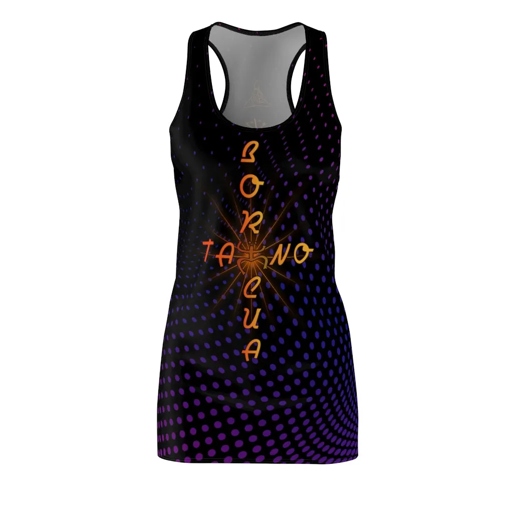 Boricua Taino Cross - Women's Cut & Sew Racerback Dress