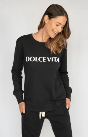 Boyfriend Sweater Black Dolce Vita