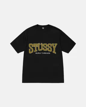 Burly Threads Tee Pigment Dyed (Black)