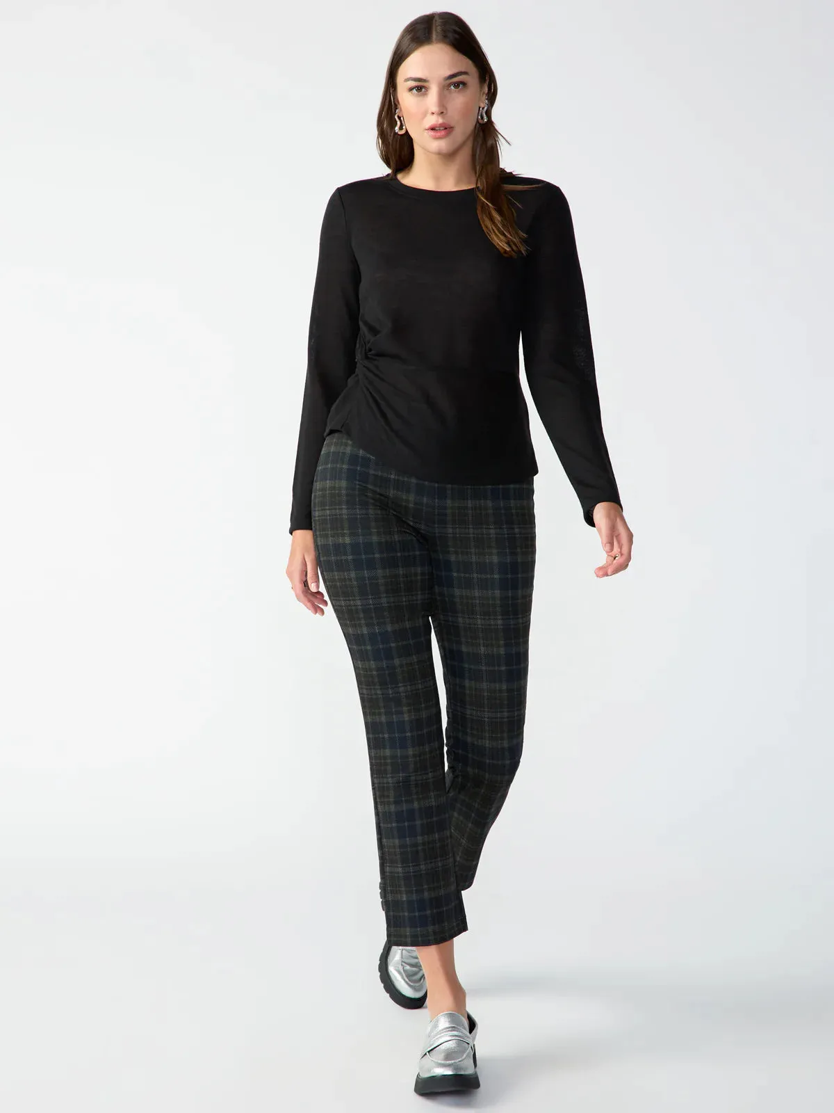 Carnaby Kick Crop | Marion Plaid