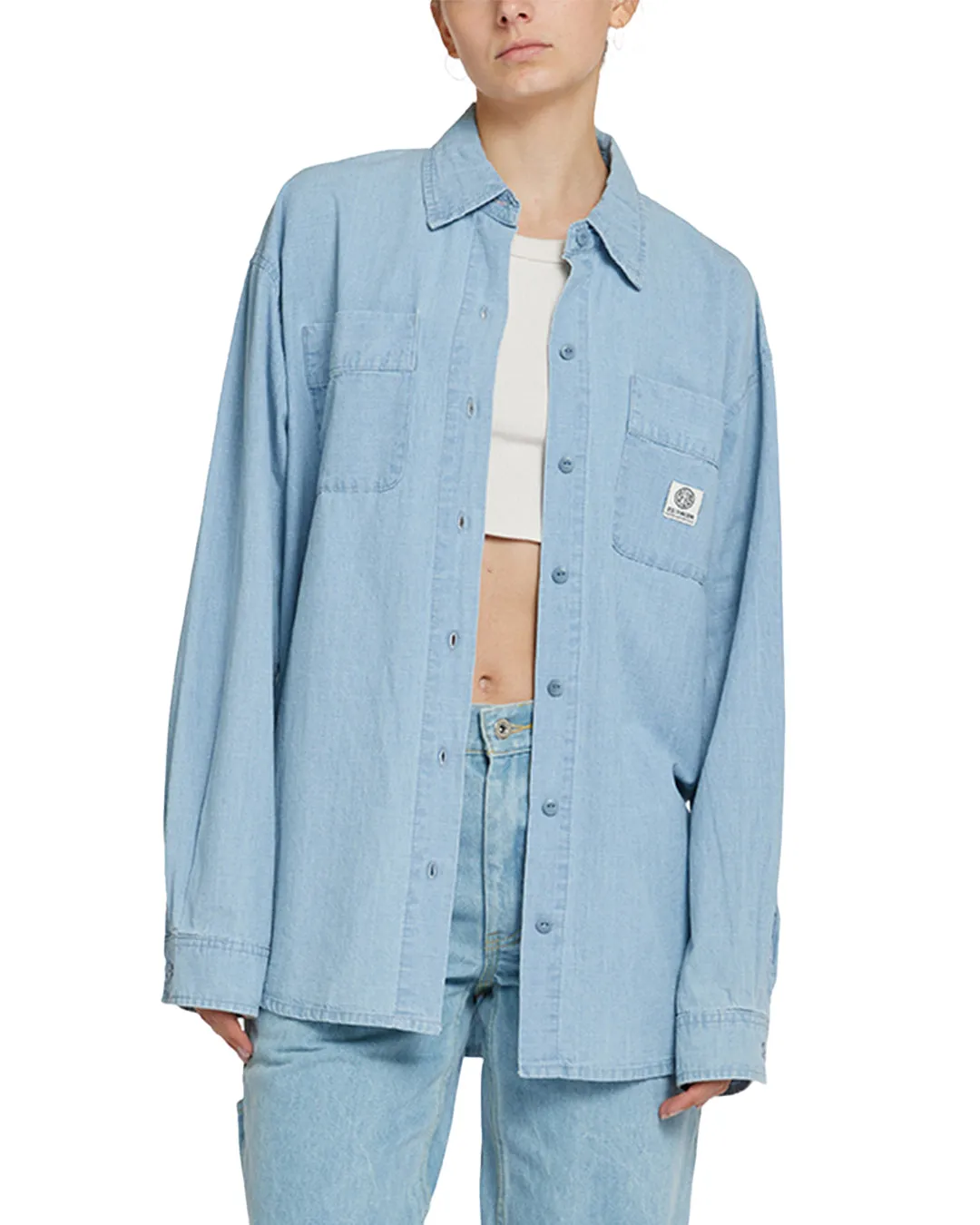 Christelle Over Shirt - Lt Chambray