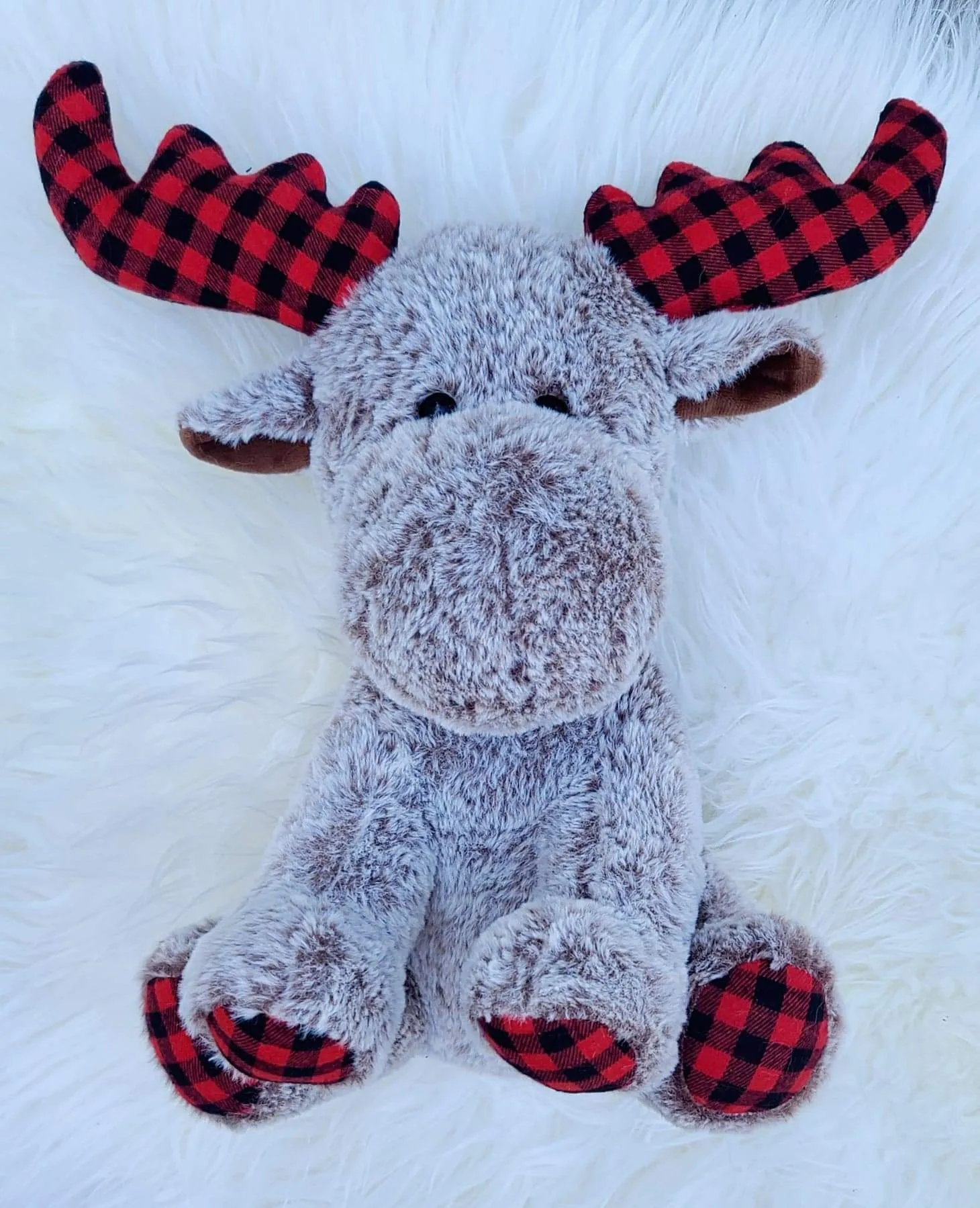 Christmas PLAID Moose Plush - PRE-ORDER