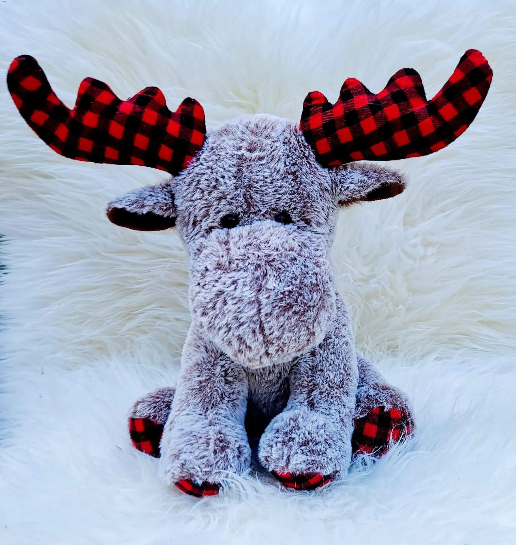 Christmas PLAID Moose Plush - PRE-ORDER