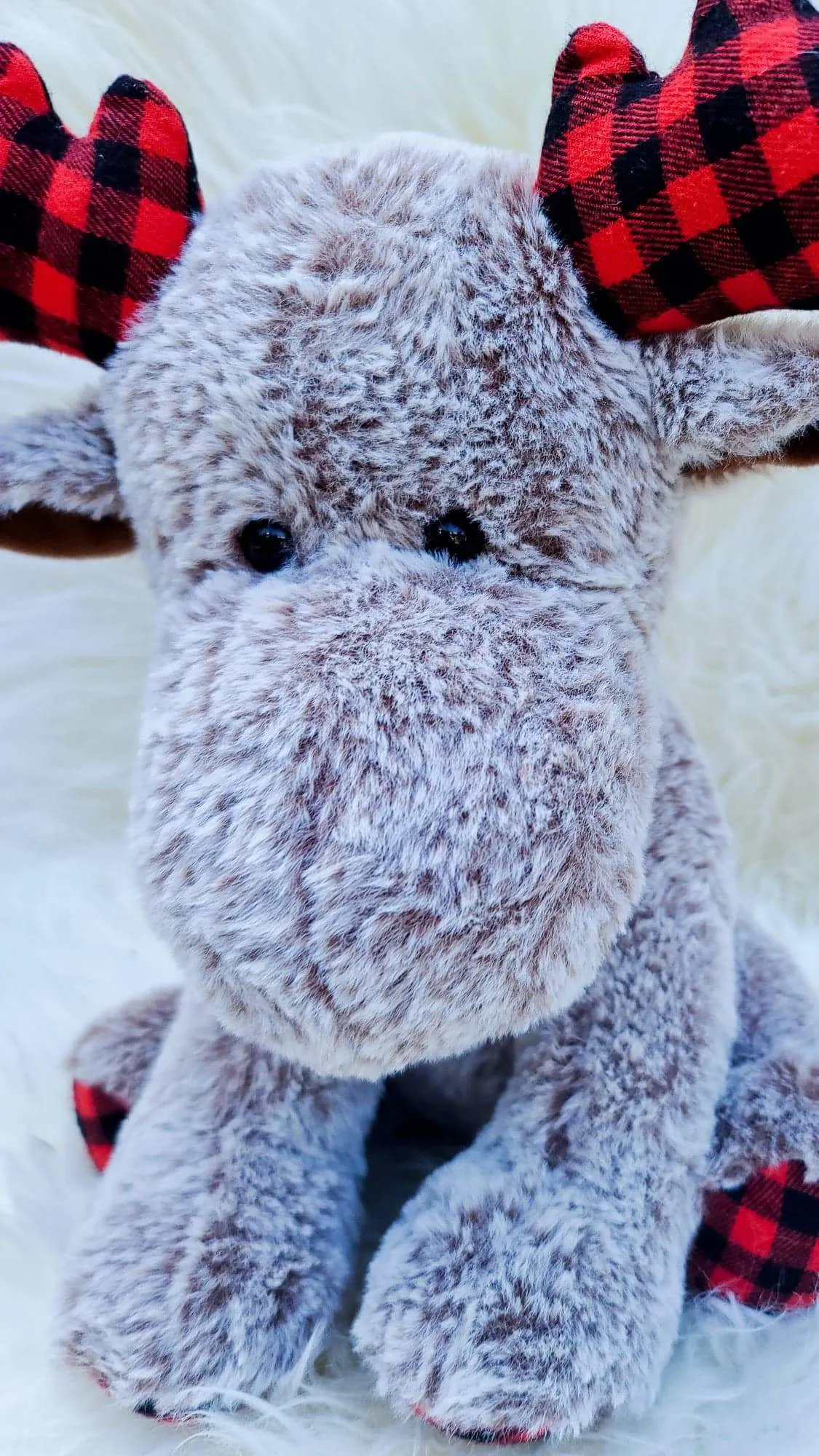 Christmas PLAID Moose Plush - PRE-ORDER