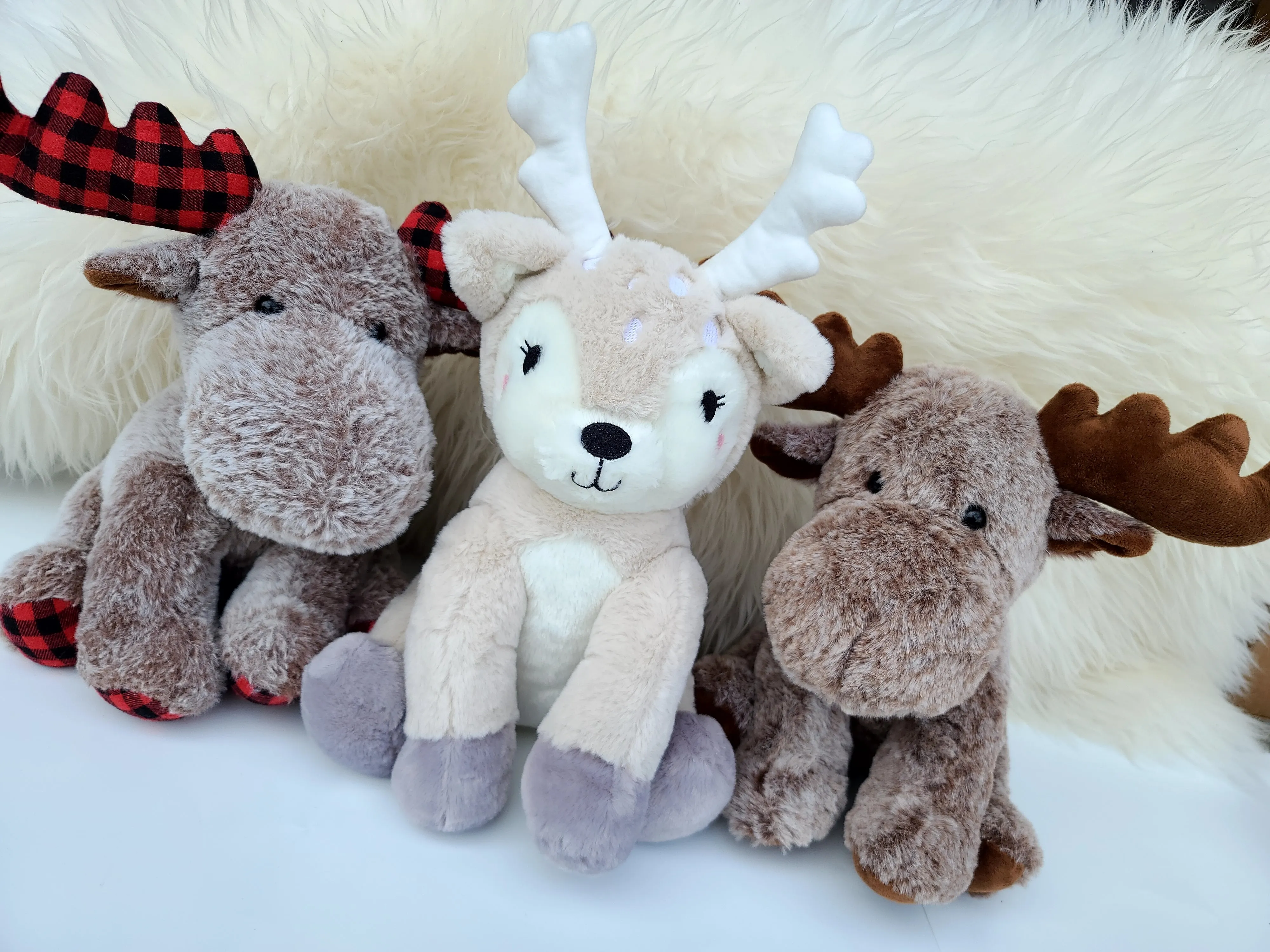 Christmas PLAID Moose Plush - PRE-ORDER