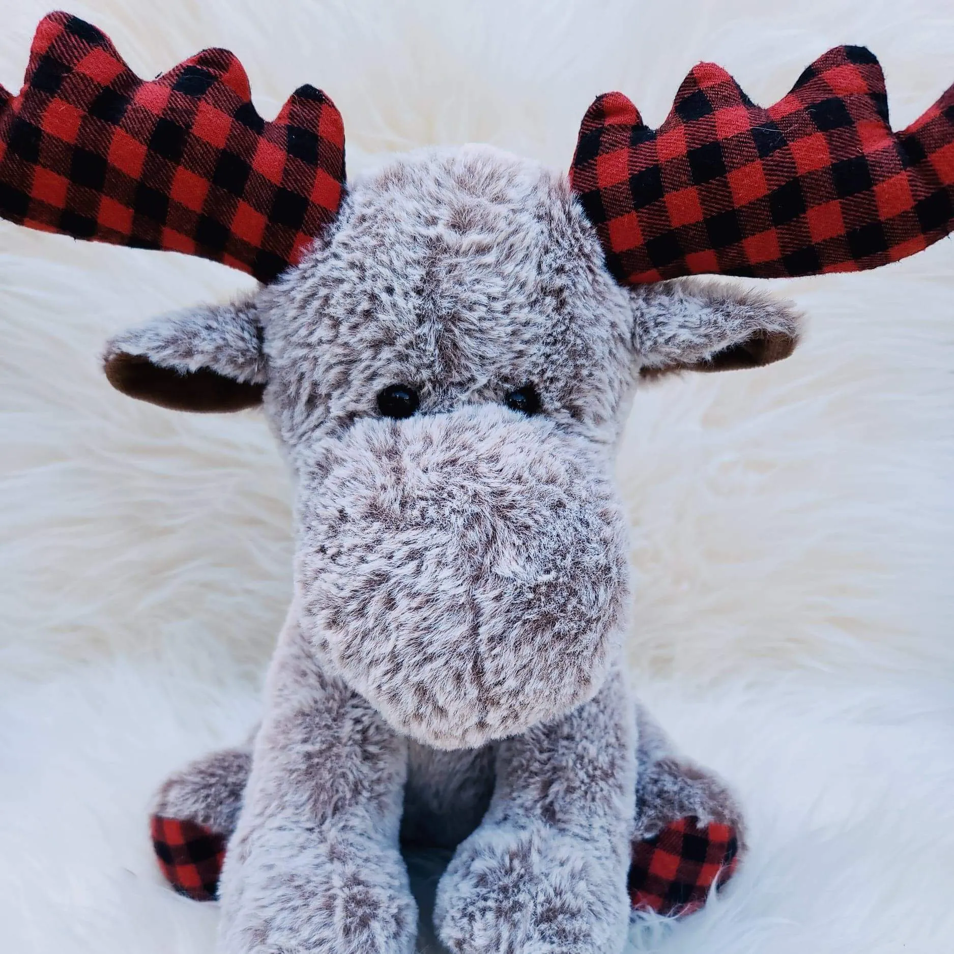 Christmas PLAID Moose Plush - PRE-ORDER