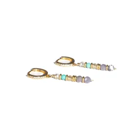 Citrine and Tanzanite Luxury Earrings