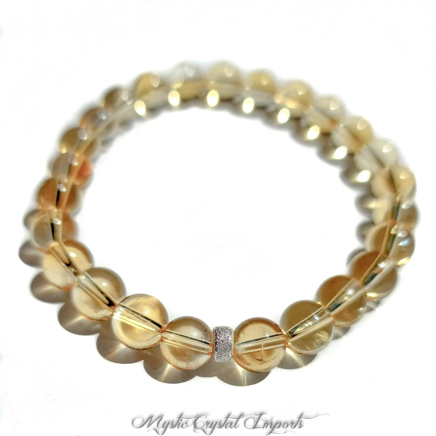 Citrine Gemstone Bracelet - 8mm