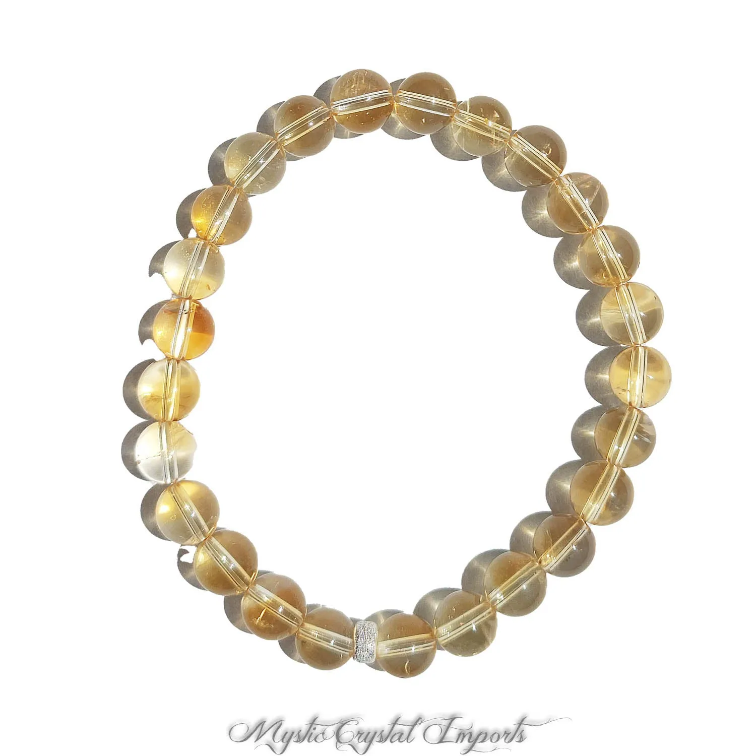 Citrine Gemstone Bracelet - 8mm