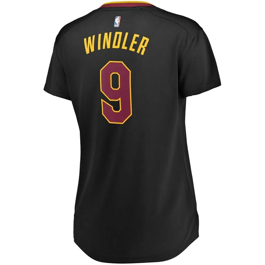 Cleveland Cavaliers Dylan Windler Fanatics Branded Replica Fast Break Statement Jersey Womens - Black | Ireland N6099M9