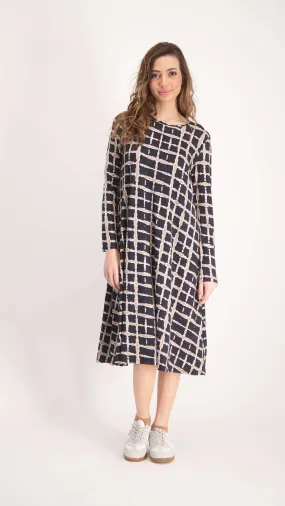 Collection Dress / Black & Beige Squares