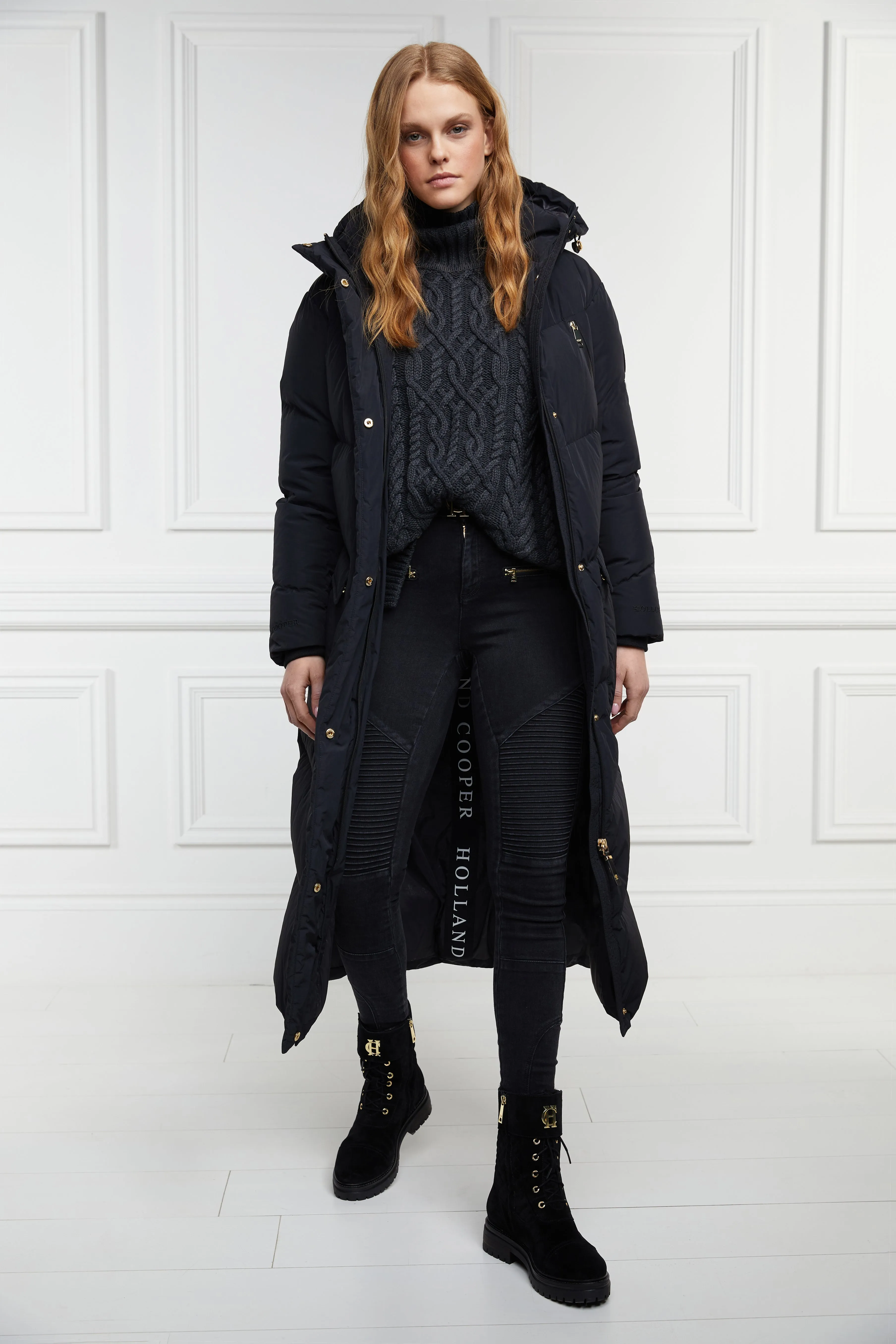 Dakota Longline Down Coat (Black)