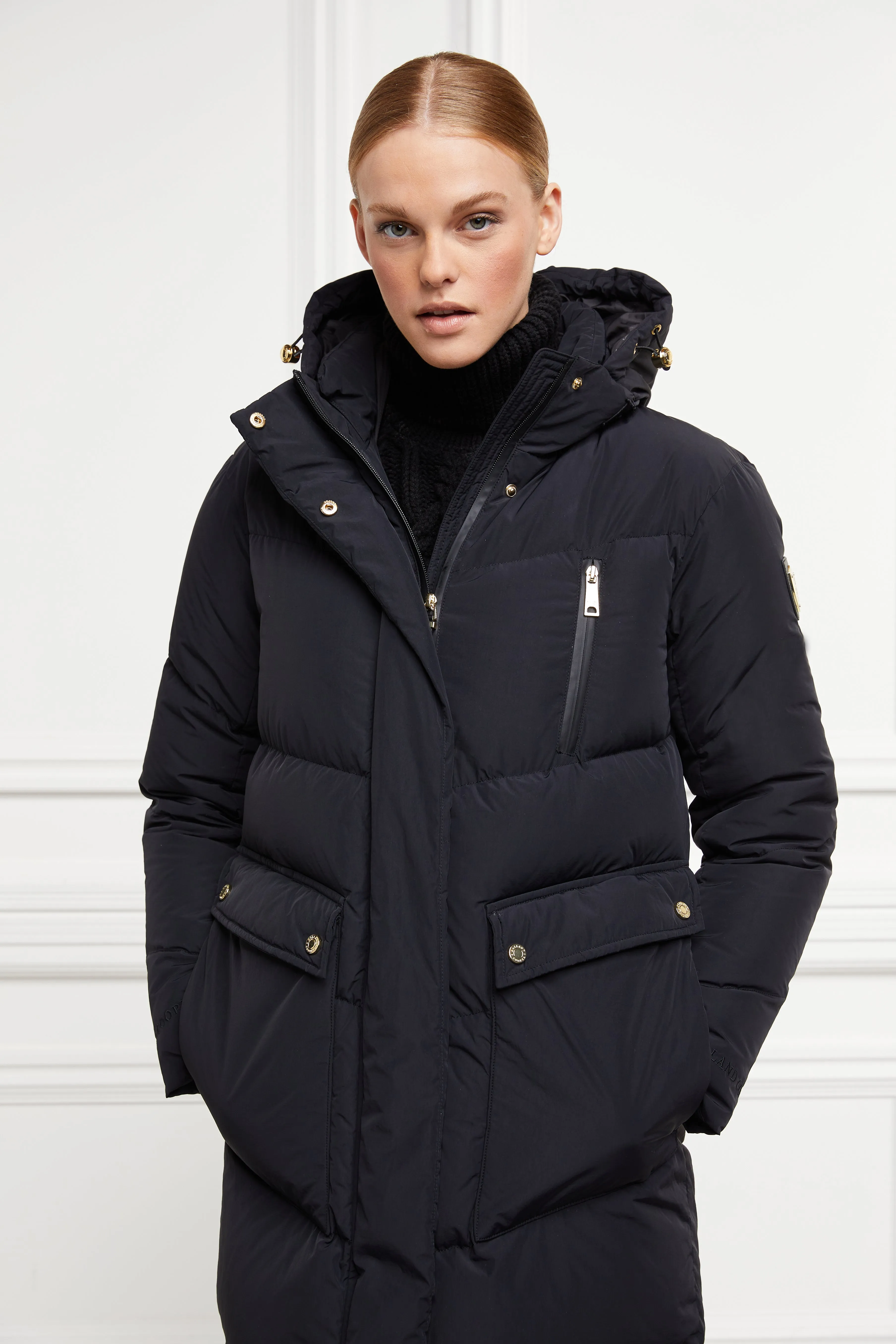 Dakota Longline Down Coat (Black)