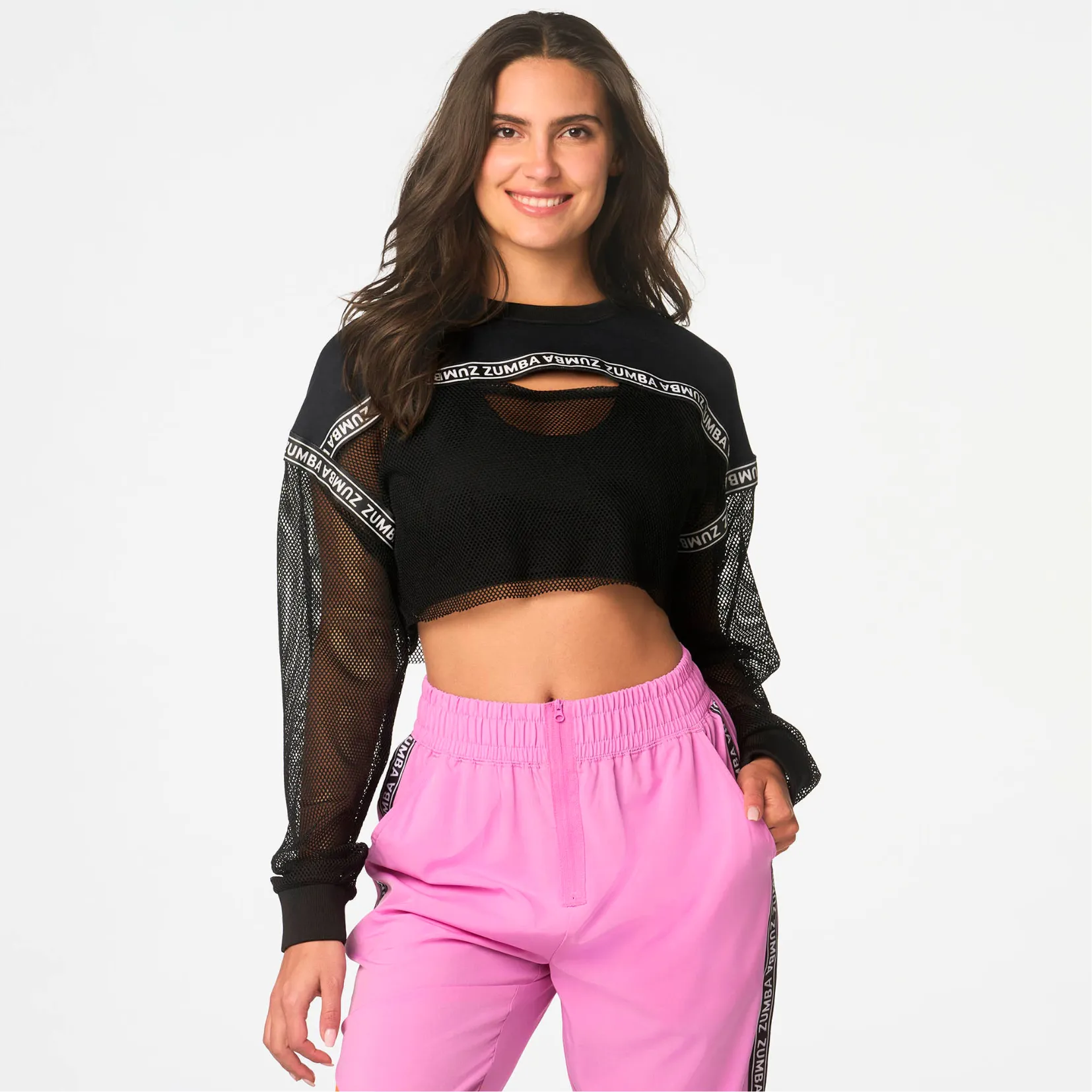 Destination Zumba Long Sleeve Crop Top (Special Order)