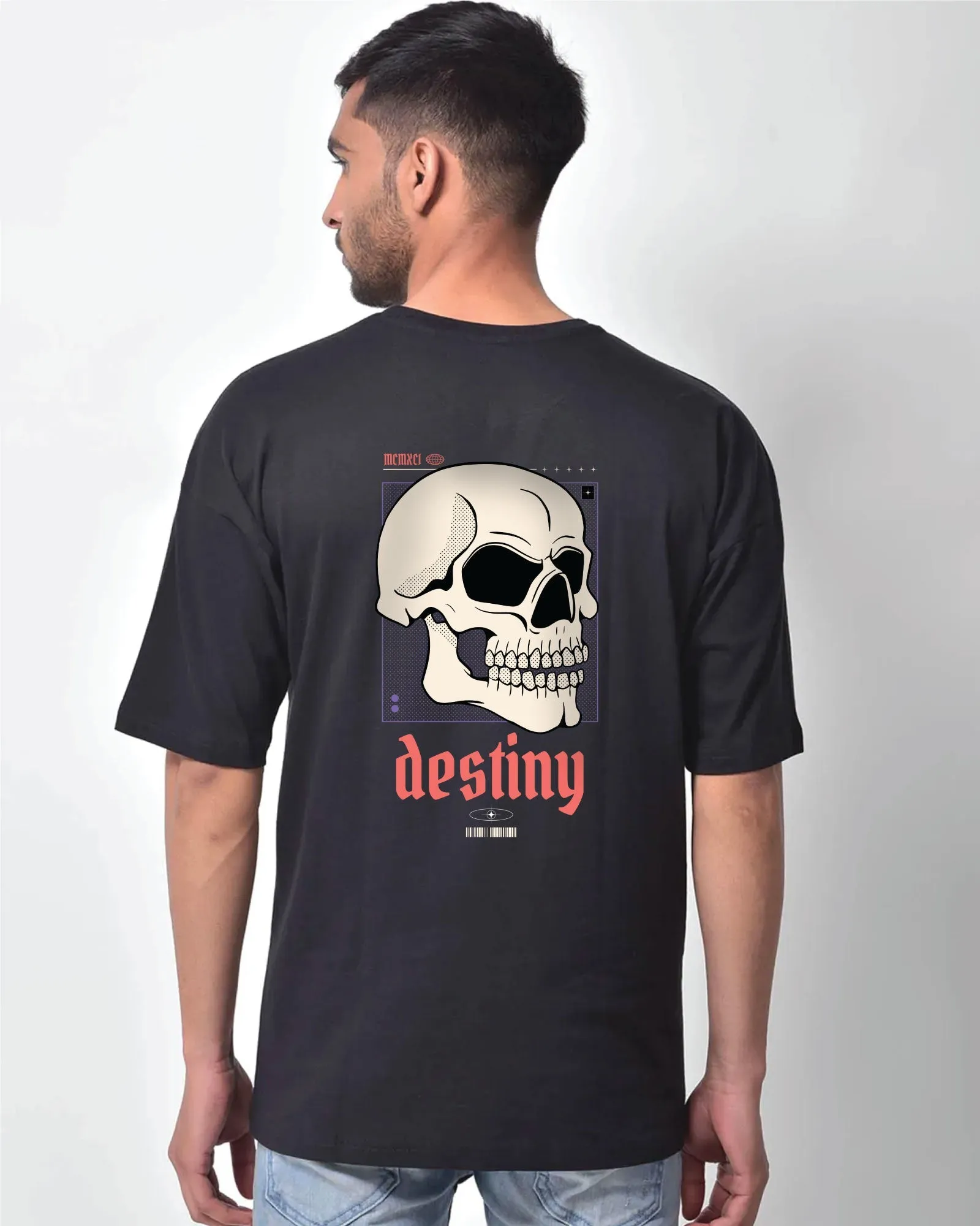 Destiny Drop Shoulder Crew: Black