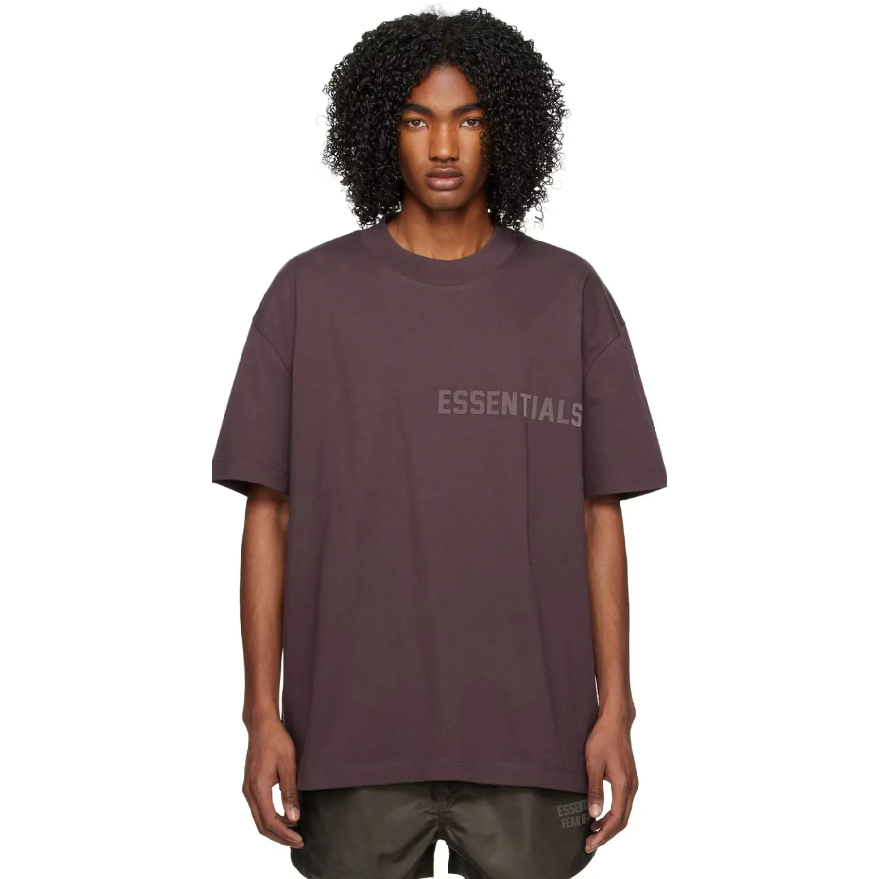 Fear Of God Essentials 'Plum' T-Shirt